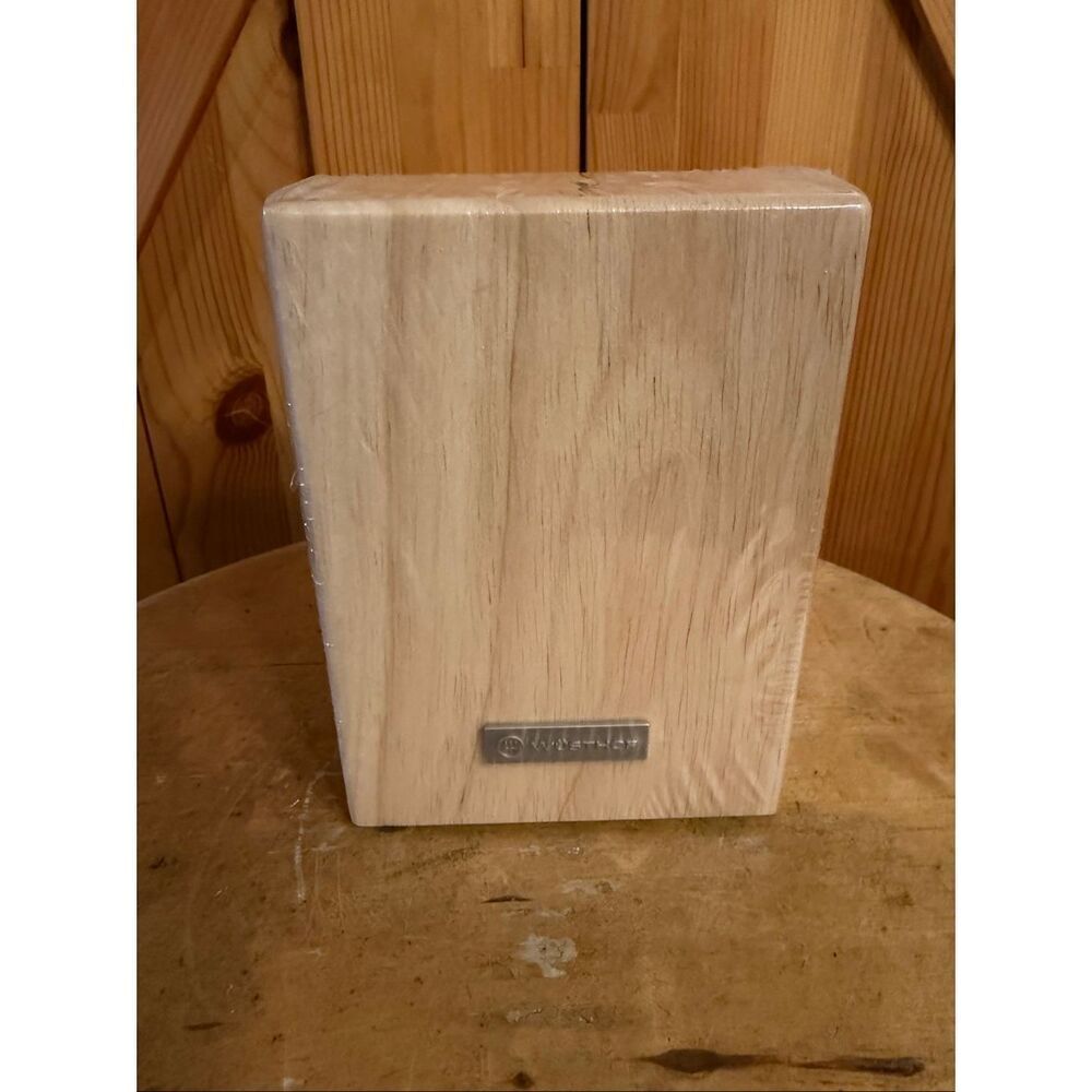 Wusthof 6 Slot Steak Knife Wood Storage Block Sealed nwt (6386)